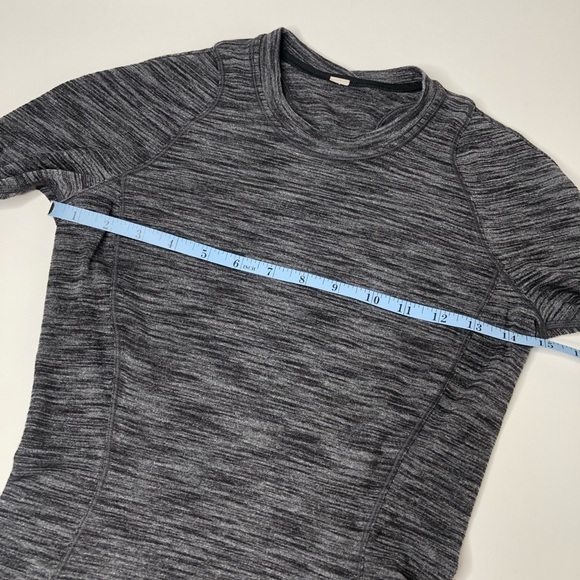 LULULEMON Runderful Grey Heathered Black Pocket Long Sleeve Active Top SIZE 4 - Picture 15 of 16